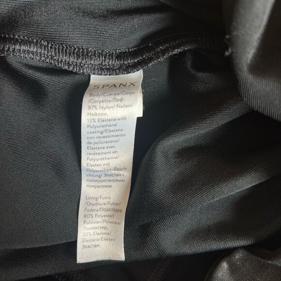 Spanx Faux Leather Black Leggings S/P - Picture 7 of 8